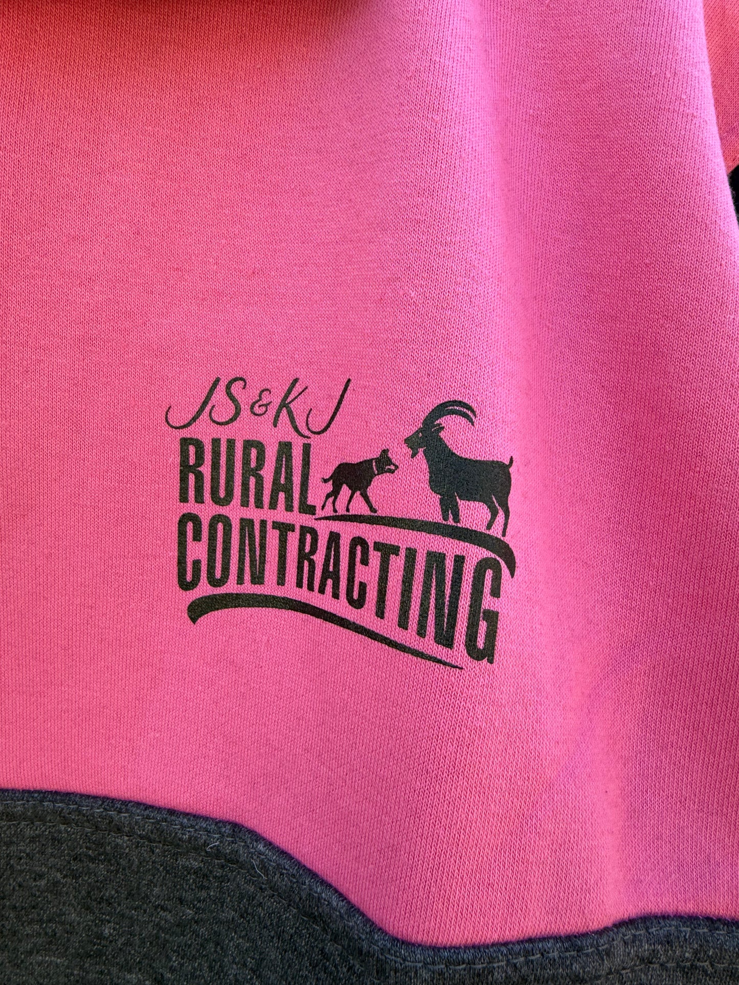 Pink long tailed jumper
