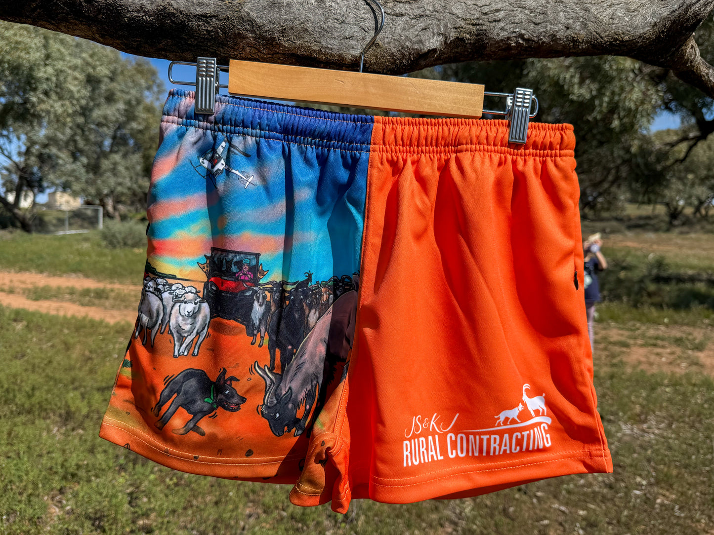 Sunset Blaze Footy Shorts