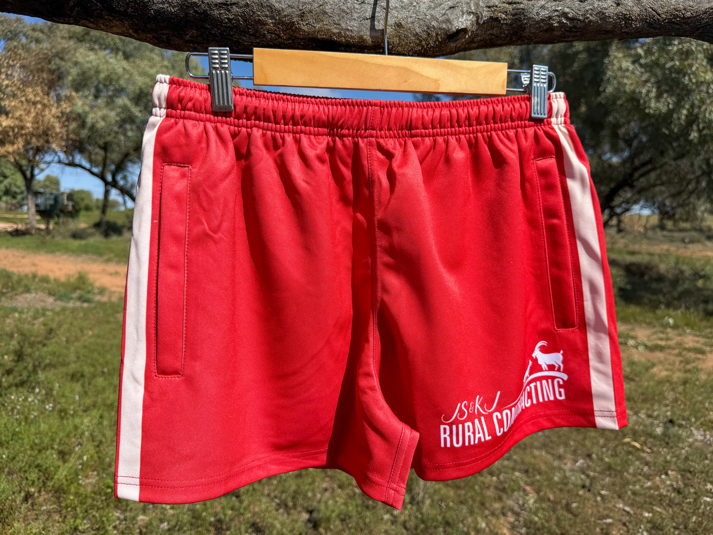 The Red Dirt Runner Footy Shorts