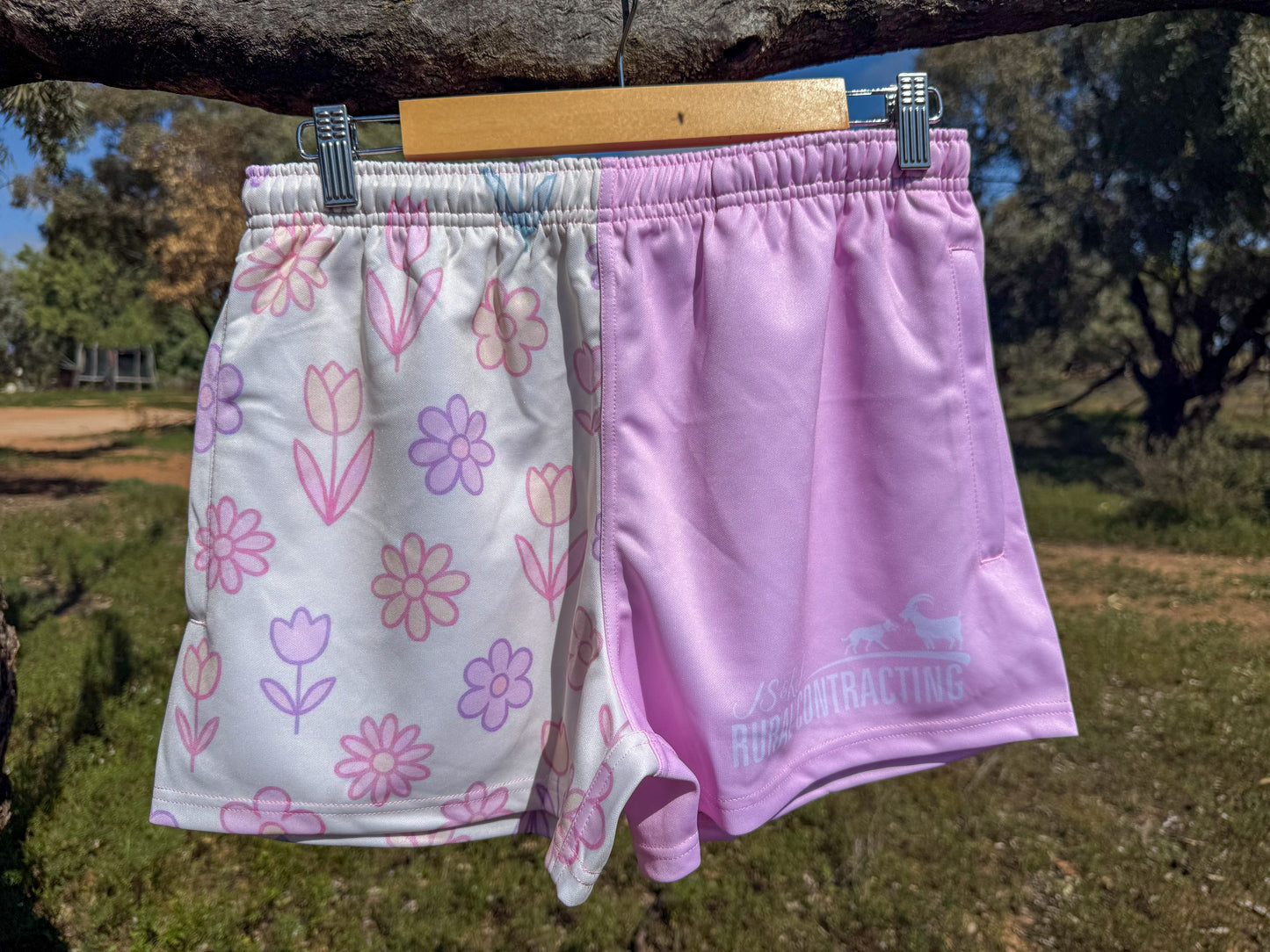 Bush Blooms Footy Shorts