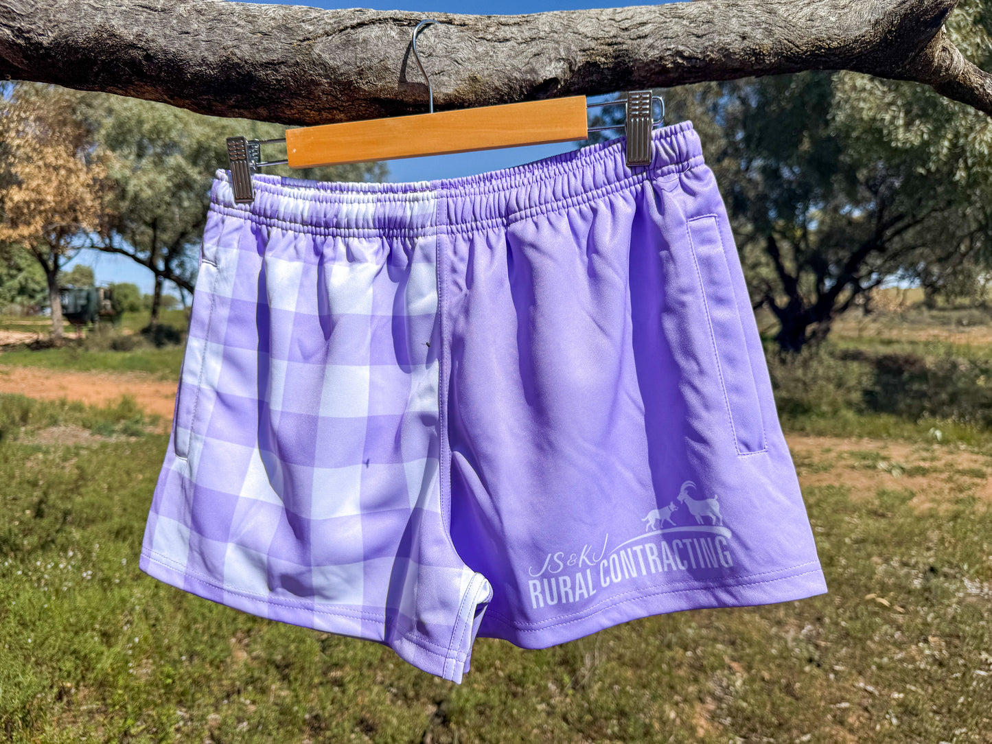Outback Lavender Footy Shorts