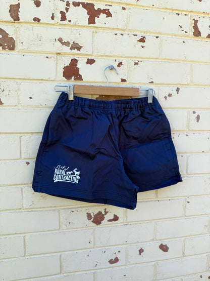 Drill cotton shorts with zip pockets
