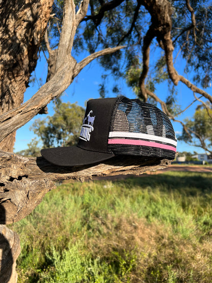 Pink & Black hat